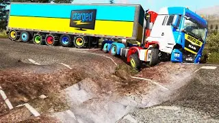 Trucks vs Potholes #87 | BeamNG.DRIVE