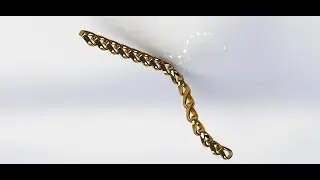 Solidworks Tutorial Create a Chain link pattern follow a curve