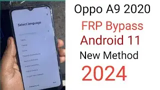 Oppo A9 2020 (CPH1937)Frp Bypass Without PC ! Oppo Frp Code *