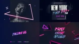 Electro Club Party Opener After Effects Template - After Effects Tutorial