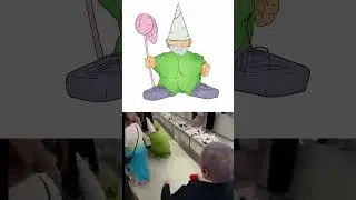 Гном готовиться к нападению рыцарей  #мем #artwork #memes #мемы #meme #shorts # gnome #knight #art