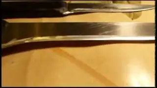 Старые ножи, последствия заточки в ларьках, советы по эксплуатации ножей.