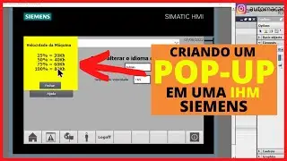COMO CRIAR UM POP-UP EM UMA IHM SIEMENS USANDO O TIA PORTAL V16 #101