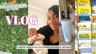 Busy Mom Vlog| Shopping Ain’t The Same + Peach Cobbler Factory + realistic day with a newborn