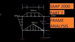 SAAP 2000|PART 7|Frame Analysis |civil engineering|urdu|hindi