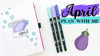 APRIL 2022 Plan With Me // Bullet Journal Monthly Setup // Simple, easy and fun