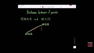 Find the length - when having two points