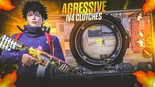 Aggresive 1 V 4 Gameplay - 4 Finger Claw🔥 + Always On Gyro | Extreme + Gameplay |