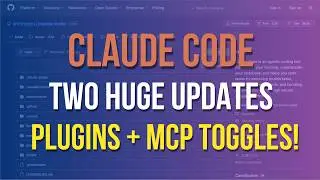 Claude Code Just Got Plugins & Runtime MCP Toggles 🔥 (Huge Update Explained)