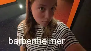 going to the cinema for barbenheimer vlog