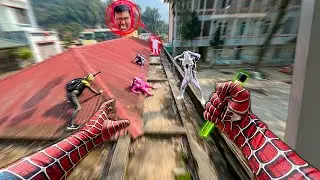6 Bros Spider-Man Meet DOCTOR Serbian Dancing in Abandoned Hospital ( Hide & Seek Action POV )