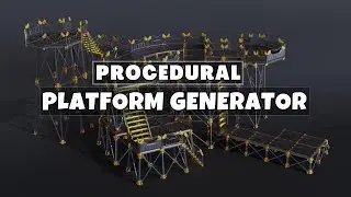 Free Procedural Platform Generator : Blender Geo Nodes