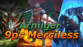 9 Piece Merciless Armiger What Can He Do?  Raid Shadow Legends