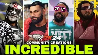 LATEST INCREDIBLE WWE 2K24 COMMUNITY CREATIONS  !