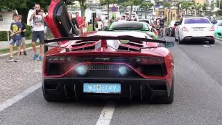 STRAIGHT PIPED Lamborghini Aventador SVJ - Loud Exhaust Sound & Flames