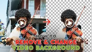 How to remove video background without green screen | Change video background online