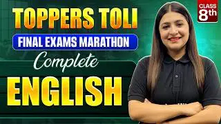 Class 8th | Complete ENGLISH In 1 Video 🔥