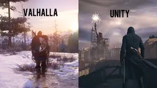 🏰Assassin’s creed valhalla vs unity  Comparison parkour