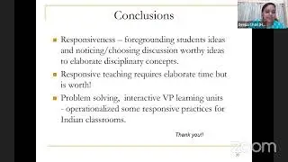 IAPT PER Lecure XVI: Dr. Deepa Chari