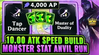 Strongest Champion in Arena: 10 Attacks Per Second GOD Build - 4000 AP | League Arena Gameplay