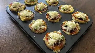 📣PATATESİ BİRDE BÖYLE DENEYİN ÇOCUKLAR BU TARİFE BAYILACAK MİNİK PATATES PİZZALARI👌#tarif #recipe