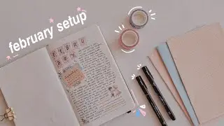 𓄹𓏯 february 2021 bullet journal setup 𓏲𓄹