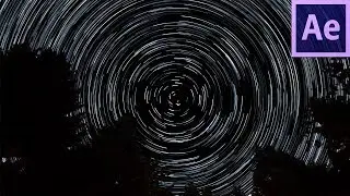 How to Make Star Trails Animation - Adobe After effects Tutorial