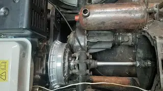 How to transfer all the engine power to the front end. A PIPE HELPER. DIY mini tractor.