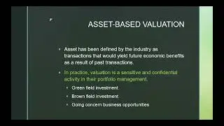 ASSET BASED VALUATION