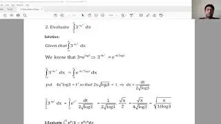 8 Evaluation of improper integral using Beta and Gamma functions Module III