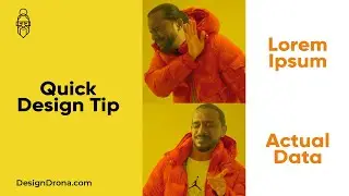 Why to design as per the actual data | Quick Design Tip | Sandip Bhosale