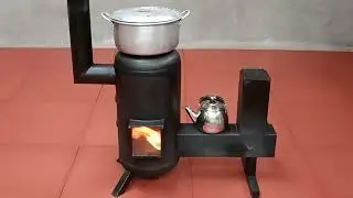 YOU DIDN'T DO IT. A SUPER STOVE MADE FROM AN OLD WATER HEATER. REPEAT AFTER ME. Subscribe.