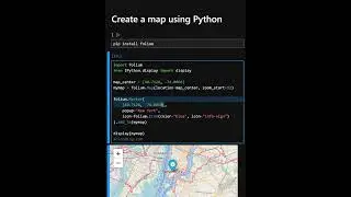 Create a map using Python