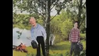 Костер возле речки