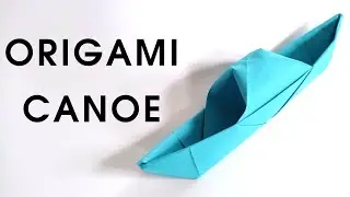 Origami CANOE tutorial | How to make a paper canoe