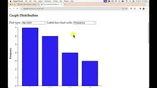 Stapplet One Categorical Variable with Raw Data Input for Charts, Frequency and Relative Frequency