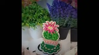 Вышивка бисером: Волшебная страна, woodstitch, кактусы #crossstitch #embroidery