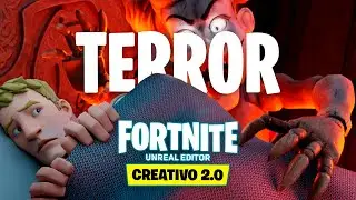 JUGANDO UN JUEGO de TERROR en FORTNITE 😱🔪🩸