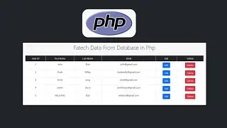 How to Fetch Data From Database in PHP And Display HTML Tables