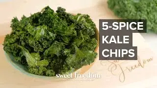 Crispy Kale Chips | Oven Baked with 5 Spice!