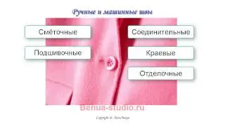 Урок № 9 Ручные и машинные швы