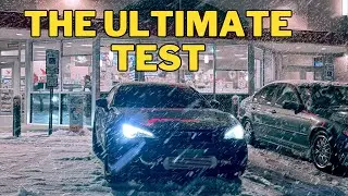 I Took my Rotary Swapped Subaru BRZ IN A SNOW STORM!!??