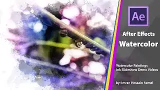 After Effects Watercolor Paintings Demo | Watercolor Ink Slideshow