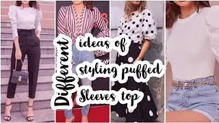 Different ways of styling puffed Sleeves tops/trending puffed Sleeves tops design/elivastyle