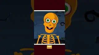 Five Skeletons Went Out One Night 💀 #shorts #spookymusic #Músicasparacrianças #halloweensongs