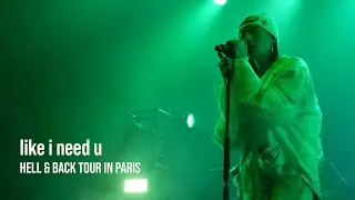keshi - like i need u | HELL & BACK TOUR 2023 | Live Show in Paris | 04/02/23