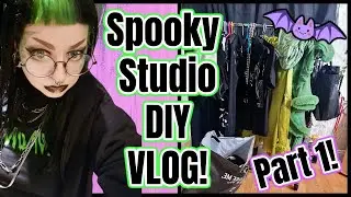Decorate and Tidy My Spooky Youtube Room *Part 1* // Emily Boo