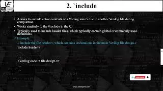 Verilog Compiler directives Video - Part 1