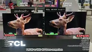 Full HD vs 4K || 40S65A vs 43P635 picture comparison