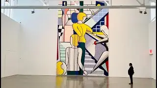 Roy Lichtenstein "Bauhaus Stairway Mural, 1989" Gagosian Gallery in NY 2023